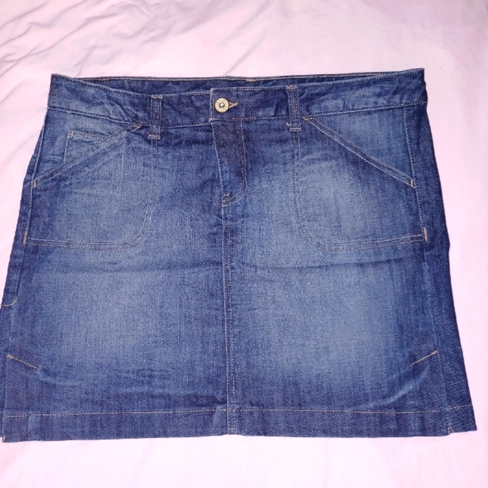 Calvin Klein Jeans Blue Mini Pencil Skirt Casual